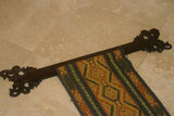 8 Hand carved Wood Elegant Unique Display Hanger Rack Rods Bars with Ornate Finials at each end 23" Long Created to Display Precious Textiles: Antique Tapestry Runner Obi Needlepoint Fabric Panel Quilt Rare Cloth etc… Designer Collector Wall Décor