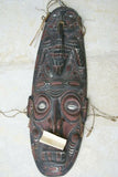 Kaningara Ancestral Hand carved Polychrome Shaman Spirit Mask Sepik Guinea A18 .