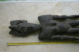 Older Middle Sepik Tribal Ancestor Hand Carved Suspension Hook 30A9 Guinea 40"