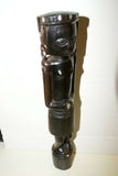 Rare Melanesia Ebony Artist Sculpture Woman Effigy Totem Figure Hand carved 1A9.