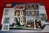 NEW IN SEALED BOX: RETIRED, NOW RARE, COLLECTOR LEGO KIT: PET SHOP SET (KIT 10218)  PERFECT GIFT. 2032 PIECES, 4 MINIFIGURES, DOG, CAT, PARROTS, GOLD FISH TANK, BIRD HOUSE. 10"X10,5" YEAR 2010 MODULAR BUILDING