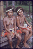 2 RARE MELANESIA MASSIM TROBRIAND ISLAND BETEL LIME POUNDER & PESTLE SETS, (ITEM BP7: EARLY 1900’S  GOOD PATINA) (ITEM BP8: 1970’S VARIGATED WOOD)