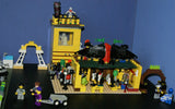 CUSTOM LEGO KIT HALLOWEEN SET: HAUNTED GHOST TOWER, WITCH SHOP, PLAYGROUND, RIDES (1130 pcs). 35 RARE RETIRED MINIFIGURES, 8 ANIMALS: WITCH, GLOW-IN-THE-DARK GHOSTS, HARRY POTTER TEAM, SOLDIERS, SKELETONS, MONSTERS, KNIGHTS ETC...(KIT 14)