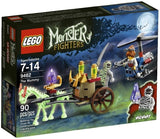 NOW RARE RETIRED LEGO MONSTER FIGHTERS SET The Mummy 9462 WITH 2 MINIFIGURES(90 PIECES, SOME GLOW IN THE DARK) ANN LEE HELICOPTER, GHOSTLY CHARIOT, MOONSTONE AGE 7-12, Year 2012