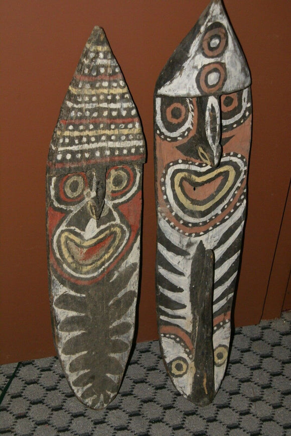 RARE MINDJA MINJA HAND CARVED YAM HARVEST UNIQUE CELEBRATION MASK POLYCHROME  WITH NATURAL PIGMENTS, PAPUA NEW GUINEA PRIMITIVE ART HIGHLY COLLECTIBLE & EXTREMELY DECORATIVE 11A10: 29