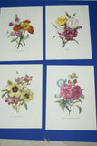 4 VARIED REDOUTE BOUQUET PLATES COLLECTIBLE COLORFUL FLOWERS WALL ART HOME DECOR 56, 59, 64, & 63