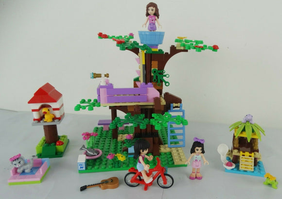 NOW RARE RETIRED LEGO FROM YEAR 2012: “Friends” KIT 3065 (191 PIECES) Olivia's Tree House, Girl, Cat, Birds, Birdhouse, Fish, Butterflies, Wildlowers, Ladders, Telescope. BUILT ONCE 100% Complete with Box and manual. AGE 6 TO 12, 13.94” x 2.32” x 7.52”