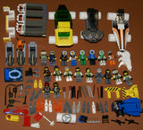 CUSTOM LEGO SET, ARTIC BLAST: 835 PCS, 28 NOW RARE RETIRED MINIFIGURES (1982-2010), SKI PATROL, SKIERS, SNOWBOARDERS, POLAR BEAR, IGLOO, CABLE CARS, OBSERVATION TOWER, 8 VEHICLES, SOME SNOW MOBILES, SNACK BAR, CELL TOWERS, OCTON STATION ETC... (KIT 17)