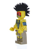 BRAND NEW, RARE RETIRED COLLECTOR LEGO MINIFIGURE 71001: TOMAHAWK WARRIOR COMPLETE WITH AXE, BLACK BASE (Series 10)  YEAR 2013. 6 PCS