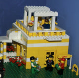 9 CUSTOM LEGO SETS (1911 pcs) WITH 58 NOW RARE RETIRED MINIFIGURES FROM LEGO TOWN (1978-2010). BUILDS: HOSPITAL, AMBULANCE, HELICOPTER, SUNSHINE CAFE, FLORIST, HOT DOG STAND, POST OFFICE, CRANE, POLICE VEHICLES, TRUCKS, ROAD, SO MANY ACCESSORIES (KIT 12)