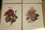 4 VARIED REDOUTE BOUQUET PLATES COLLECTIBLE COLORFUL FLOWERS WALL ART HOME DECOR  65, 66, 69 & 67