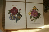 4 VARIED REDOUTE BOUQUET PLATES COLLECTIBLE COLORFUL FLOWERS WALL ART HOME DECOR  65, 66, 69 & 67