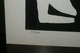 1970 Choice of Hand Signed & Numbered Serigraph Art Panels limited Edition of 200 Authentic pieces by Artist Dino Konopiso  Modern Op Art BLACK & WHITE PROFILE SILHOUETTES Stunning Optical Illusion Effect. Unique Decorator Designer Collector Artwork