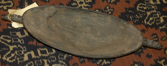 Old Unique Sing-Sing Festival Ceremonial Hand Carved Wood Bowl, Large Platter to serve Betel, Lime, Sago & Grub during Initiations, Rites of passage, Wars victories, Weddings, 28