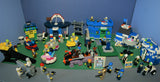 CUSTOM LEGO SET WITH OVER 12 BUILDS: 1488 PCS, 25 NOW RARE RETIRED MINIFIGURES. ENTRANCE ARCH, AMUSEMENT PARK, RIDES & GAMES, POLICE QUARTERS, PUBLIC RESTROOMS, FOUNTAIN, MANY ACCESSORIES. kit 23