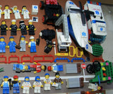 9 CUSTOM LEGO SETS (1911 pcs) WITH 58 NOW RARE RETIRED MINIFIGURES FROM LEGO TOWN (1978-2010). BUILDS: HOSPITAL, AMBULANCE, HELICOPTER, SUNSHINE CAFE, FLORIST, HOT DOG STAND, POST OFFICE, CRANE, POLICE VEHICLES, TRUCKS, ROAD, SO MANY ACCESSORIES (KIT 12)