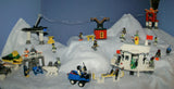 CUSTOM LEGO SET, ARTIC BLAST: 835 PCS, 28 NOW RARE RETIRED MINIFIGURES (1982-2010), SKI PATROL, SKIERS, SNOWBOARDERS, POLAR BEAR, IGLOO, CABLE CARS, OBSERVATION TOWER, 8 VEHICLES, SOME SNOW MOBILES, SNACK BAR, CELL TOWERS, OCTON STATION ETC... (KIT 17)