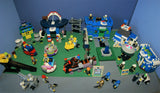 CUSTOM LEGO SET WITH OVER 12 BUILDS: 1488 PCS, 25 NOW RARE RETIRED MINIFIGURES. ENTRANCE ARCH, AMUSEMENT PARK, RIDES & GAMES, POLICE QUARTERS, PUBLIC RESTROOMS, FOUNTAIN, MANY ACCESSORIES. kit 23