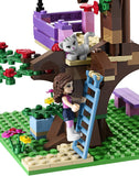 NOW RARE RETIRED LEGO FROM YEAR 2012: “Friends” KIT 3065 (191 PIECES) Olivia's Tree House, Girl, Cat, Birds, Birdhouse, Fish, Butterflies, Wildlowers, Ladders, Telescope. BUILT ONCE 100% Complete with Box and manual. AGE 6 TO 12, 13.94” x 2.32” x 7.52”