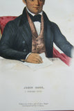 1865 Original Hand colored lithograph of JOHN ROSS, A CHEROKEE CHIEF, from the Royal octavo edition of McKenney & Hall’s History of the Indian Tribes of North America