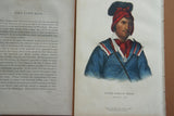 1855 Original Hand colored lithograph of FOKE-LUSTE-HAJO, A SEMINOLE CHIEF , from the octavo edition of McKenney & Hall’s History of the Indian Tribes of North America