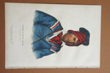 1855 Original Hand colored lithograph of FOKE-LUSTE-HAJO, A SEMINOLE CHIEF , from the octavo edition of McKenney & Hall’s History of the Indian Tribes of North America