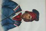 1855 Original Hand colored lithograph of FOKE-LUSTE-HAJO, A SEMINOLE CHIEF , from the octavo edition of McKenney & Hall’s History of the Indian Tribes of North America