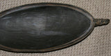 Old Unique Sing-Sing Festival Ceremonial Hand Carved Bowl, Large Platter to serve Betel, Lime, Sago & Grub during Initiations, Rites of passage, Wars victories, Weddings, 25" Long, Ramu River, Papua New Guinea. Item 60A15. Late 20th C.