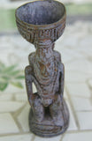 Unique Rare Old Hand Carved Ramu Figural Betel Mortar from Huon Gulf Tribe, Important Tool used during the betel lime (quid) habit by elders, Papua New Guinea 170B