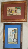 EPHEMERA AMERICANA WHIMSICAL ART: 1800's FRAMED ANTIQUE VICTORIAN ADVERTISING TRADE CARD: CLARK'S COTTON SAILOR BOY AND BOAT (DFPO1J)MARITIME DÉCOR COLLECTOR COLLECTIBLE WALL DÉCOR UNIQUE BOY’S ROOM
