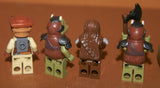 LEGO Star Wars Jabba’s Palace, Rancor Pit, Echo Base, Episode III: 7 Very Rare HARD TO FIND (& New) Retired Minifigures 30 pcs: Boushh Princess Leia, Jabba the Hutt, Salacious B. Crumb, Tauntaun, Chewbacca, 2 Gamorrean with Accessories, Year 2011-12