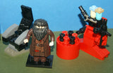 7 CUSTOM LEGO BUILDS, 2 NOW RARE (NEW) RETIRED LEGO MINIFIGURES, HAGRID hp111 & HARRY POTTER hp094 FROM SET 4738 “HAGRID’S HUT”, OUTDOOR LABORATORY, ELIXIR POT,  LOUNGE RECLINER, SEAT, COUCH, TABLE ETC… YEAR 2010, 86 PIECES TOTAL, ITEM 72.