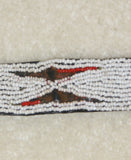 Old Warrior “Big Man” Beaded Forehead Band with Minute Beads (could be worn on neck or arm) from the Panga Tribe: Beautiful Western Highlands collection piece, Papua New Guinea HB1E. Collected in the late 1900’s.