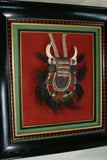 Rare Body Art : Dani “Big Man” Pectoral Trophy, Bride Price, Currency, Feud Payment, Highly Collectible: Ammonite, Boar Tusks, Cassowary, Seed beads, Bark Twine etc… Custom framed, 28” x 24 ½”, Collected in the late 1900’s. Museum Quality, New Guinea.