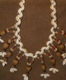 Unique, Rare 3-Tier Sing-Sing Festival Pristine Nassa Shells & Seed Beads Bilas Pectoral Adornment, Necklace Ornament from the Highlands of Papua New Guinea, NECK4, collected in late 1900’s.