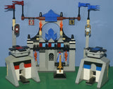 LEGO KNIGHTS KINGDOM II: 8779 CASTLE GRAND TOURNAMENT YEAR 2004 WITH MINIFIGURES, ACCESSORIES  & INSTRUCTION MANUAL - NO BOX: WAS A STORE DISPLAY. BUILDS IN GREAT CONDITION. MORE THAN 312 PCS