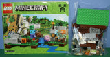 NOW RARE RETIRED LEGO MINECRAFT: The Iron Golem WITH 3 MINIFIGURES GOLEM, ALEX & ZOMBIE, BABY PIG,  TOOLS, ACCESSORIES, 21123, Age 6-12 (208 PIECES) YEAR 2016 COMPLETE, BOX & BOOKLETS INCLUDED.