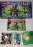 NOW RARE RETIRED LEGO FROM YEAR 2012: “Friends” KIT 3065 (191 PIECES) Olivia's Tree House, Girl, Cat, Birds, Birdhouse, Fish, Butterflies, Wildlowers, Ladders, Telescope. BUILT ONCE 100% Complete with Box and manual. AGE 6 TO 12, 13.94” x 2.32” x 7.52”