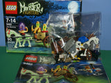 NOW RARE RETIRED LEGO MONSTER FIGHTERS SET The Mummy 9462 WITH 2 MINIFIGURES(90 PIECES, SOME GLOW IN THE DARK) ANN LEE HELICOPTER, GHOSTLY CHARIOT, MOONSTONE AGE 7-12, Year 2012