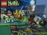 NOW RARE RETIRED LEGO MONSTER FIGHTERS SET The Mummy 9462 WITH 2 MINIFIGURES(90 PIECES, SOME GLOW IN THE DARK) ANN LEE HELICOPTER, GHOSTLY CHARIOT, MOONSTONE AGE 7-12, Year 2012