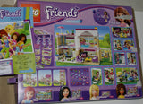 NOW RARE RETIRED LEGO Friends Kit: Olivia’s House (3315) with 3 Minifigures & 1 Cat, kitchen, Living, Bedroom, Bath, Gardens, Barbecue, Patio & Many Accessories. 695 PIECES, YEAR 2012, AGE 6 TO 12. COMPLETE BOX & BOOKLETS, BUILT ONCE