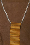 2 “Big Man” Bamboo Bib Pectoral Ornament & Coconut Necklace, Bamboo & Seed Beads, Once Worn during a Sing-Sing celebration by a Tribal Dancer from the Highlands Of Papua New Guinea, collected in the late 1900’s