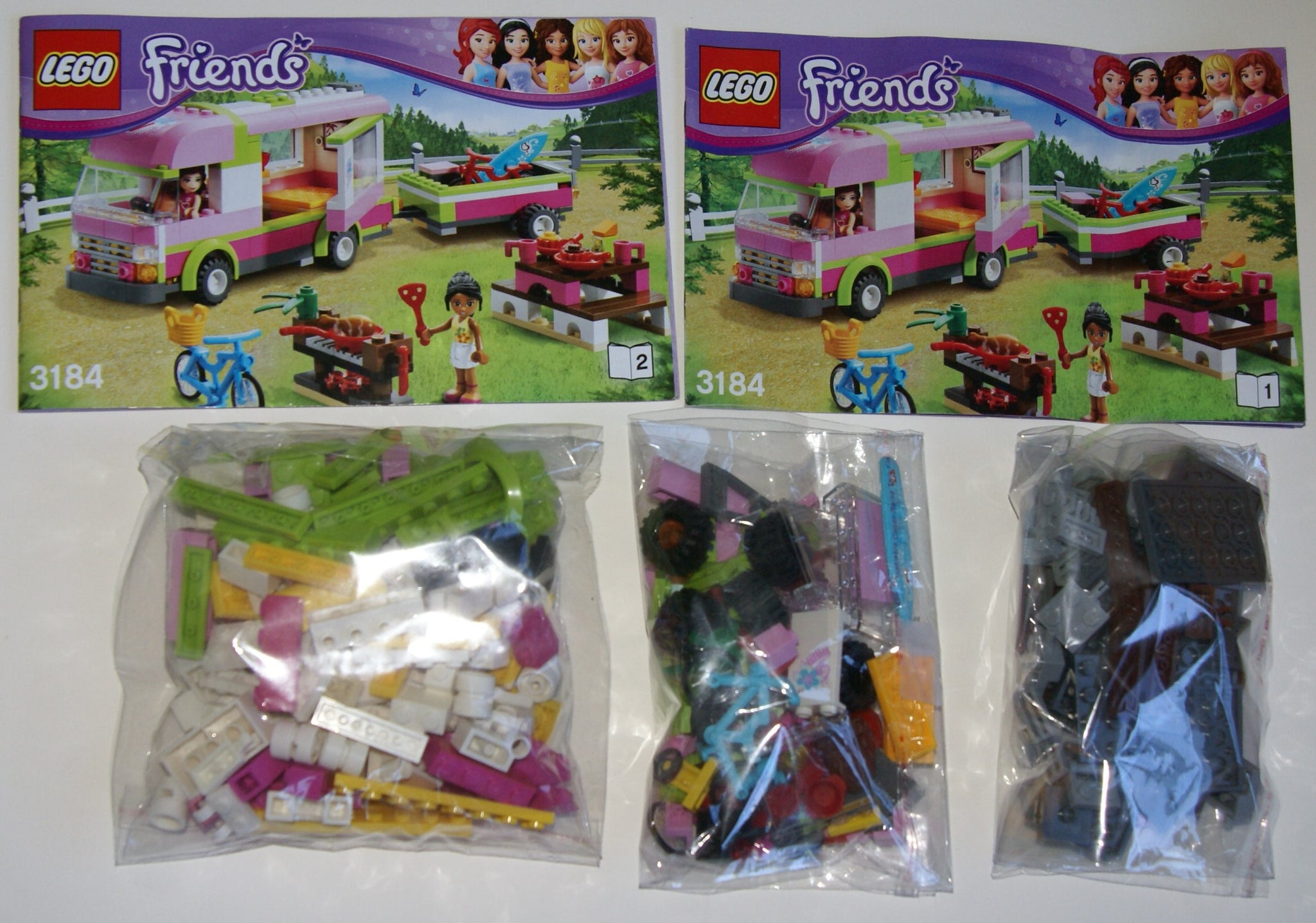 NOW RARE RETIRED LEGO FRIENDS KIT FROM Adventure Camper, Set 3184 Rarest Finds