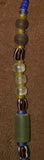 Rare Tribal Ethnic Dayak Iban Tribe Talisman Necklace: Antique Hand Crafted Magical Lukut Sekala , Old Trade Glass Beads, Amber beads, Stone Bead, Chinese Coins, collected in 1980’s Borneo Aristocrat Owner, Indonesia. NB3