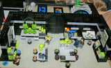 CUSTOM LEGO MAD SCIENTIST LABORATORY (1087 PCS ): 32 (NOW RARE) RETIRED MINIFIGURES FROM POWER MINERS, ROCK MONSTERS, AGENTS, CASTLE FANTASY ERA, MONSTER FIGHTERS, TROLLS, ANIMALS EXPERIMENTS & ANOMALIES, ETC (KIT 6)