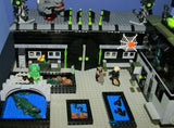 CUSTOM LEGO MAD SCIENTIST LABORATORY (1087 PCS ): 32 (NOW RARE) RETIRED MINIFIGURES FROM POWER MINERS, ROCK MONSTERS, AGENTS, CASTLE FANTASY ERA, MONSTER FIGHTERS, TROLLS, ANIMALS EXPERIMENTS & ANOMALIES, ETC (KIT 6)