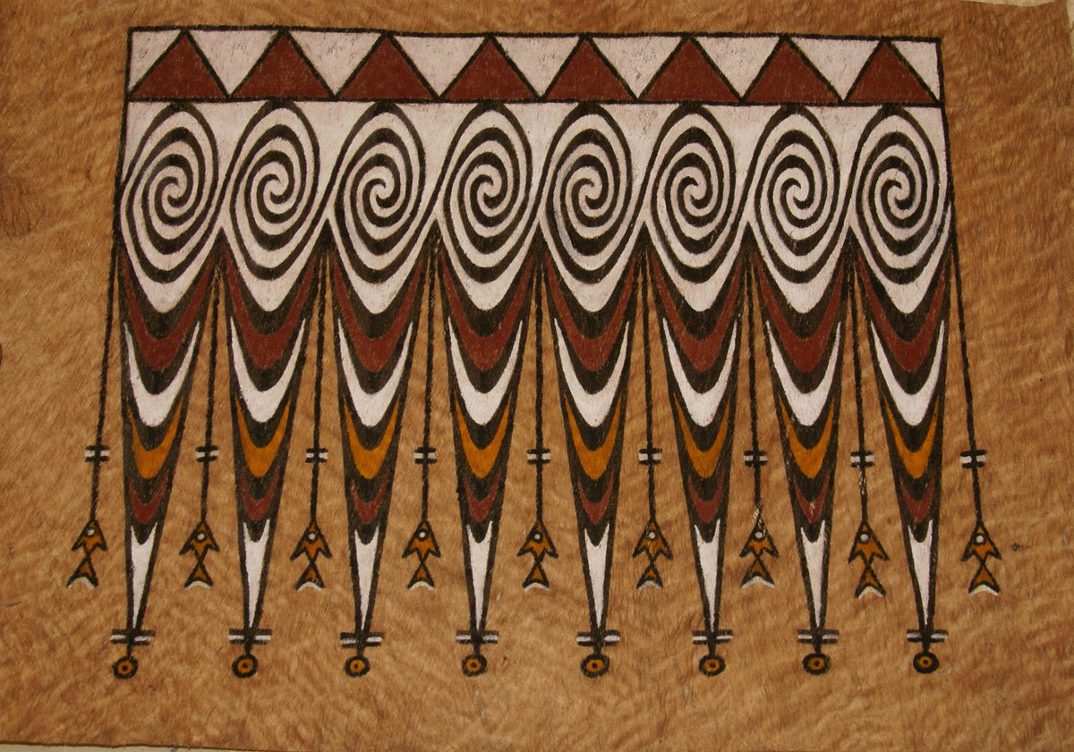 Rare Tapa Kapa Bark Cloth (Called Kapa in Hawaii), from Lake Sentani ...