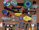 CUSTOM LEGO SET WITH OVER 12 BUILDS: 1488 PCS, 25 NOW RARE RETIRED MINIFIGURES. ENTRANCE ARCH, AMUSEMENT PARK, RIDES & GAMES, POLICE QUARTERS, PUBLIC RESTROOMS, FOUNTAIN, MANY ACCESSORIES. kit 23