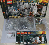 NOW RARE HARD TO FIND 2012 RETIRED LEGO Lord of the Rings 9474 Battle of Helm's Deep 8 Minifigures: Aragorn Gimli Haldir King Théoden Berserker Uruk-hai & 3 Uruk-hai Soldiers, Accessories, Box & Manuals. 1368 pieces + 21 FREE PCS = 1389 PCS. Age 8-14