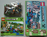 NOW RARE RETIRED LEGO MINECRAFT: The Iron Golem WITH 3 MINIFIGURES GOLEM, ALEX & ZOMBIE, BABY PIG,  TOOLS, ACCESSORIES, 21123, Age 6-12 (208 PIECES) YEAR 2016 COMPLETE, BOX & BOOKLETS INCLUDED.